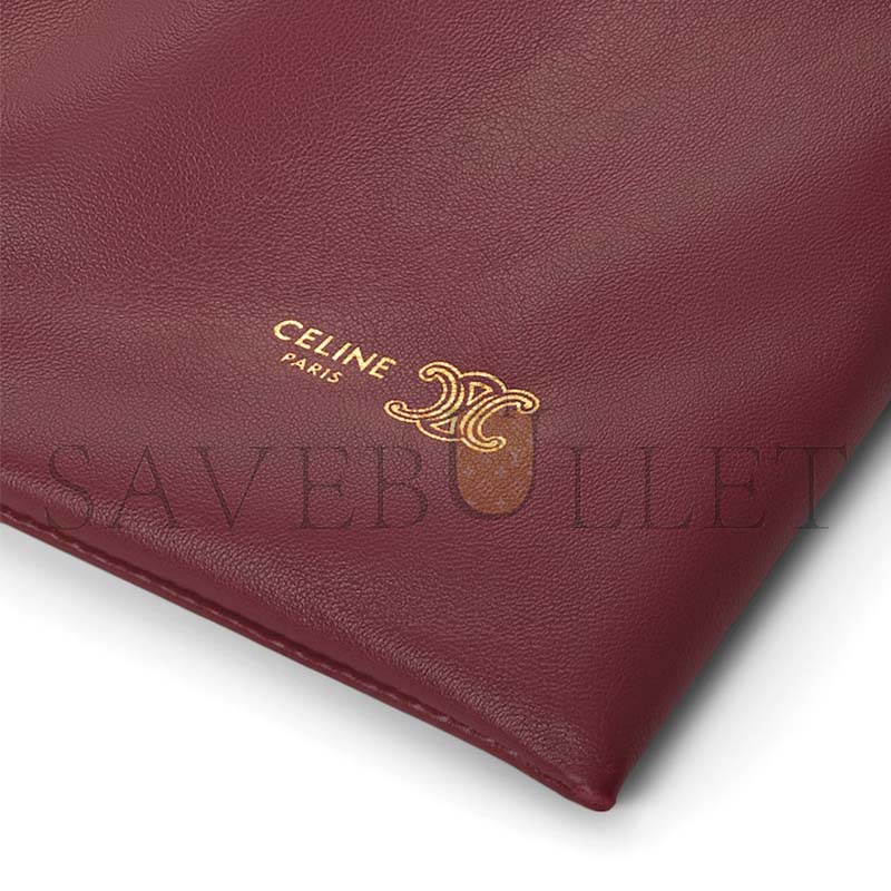 CELINE SMALL CRYSTAL POUCH IN LAMBSKIN 123662J79.28PO (32*29*0.5cm)